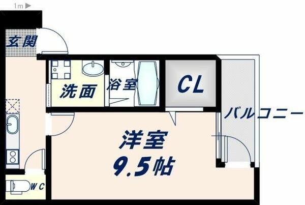 フジパレス八戸ノ里Ⅵ番館｜大阪府東大阪市御厨中１丁目(賃貸アパート1K・2階・30.76㎡)の写真 その2