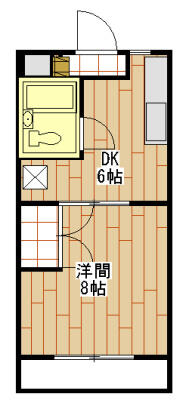 エコール北浜 205｜静岡県浜松市浜名区横須賀(賃貸マンション1DK・2階・25.92㎡)の写真 その2