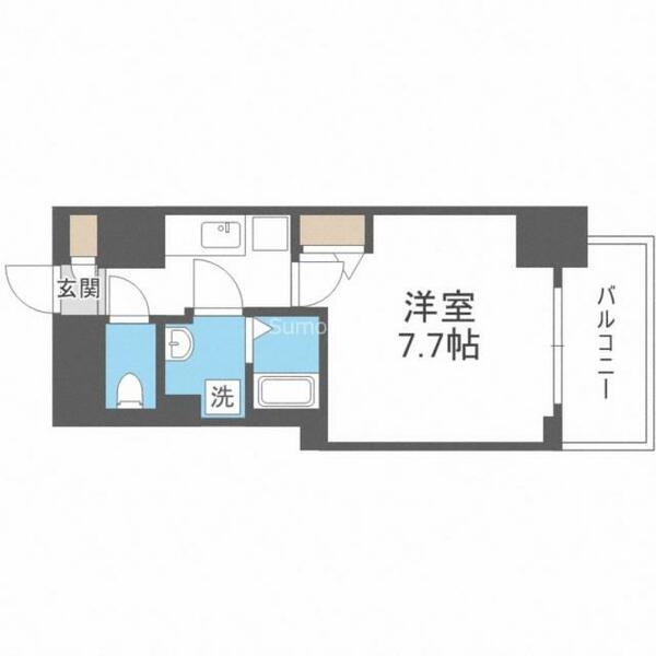 大阪府大阪市中央区本町橋(賃貸マンション1K・14階・25.43㎡)の写真 その2