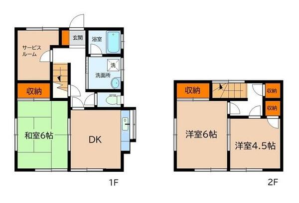 山室貸家Ｒ　５８－１０ 4｜富山県富山市山室(賃貸一戸建4DK・--・64.58㎡)の写真 その2