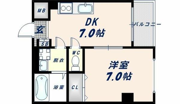 ビッグシャイン今里 602｜大阪府大阪市東成区大今里西２丁目(賃貸マンション1DK・6階・31.88㎡)の写真 その2