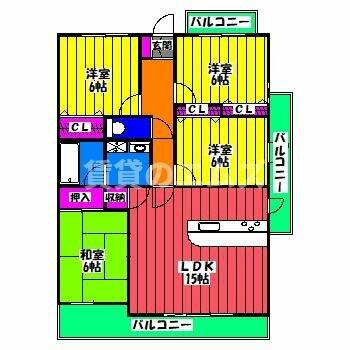 アンビエント井尻506の間取り