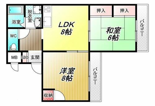 サンハイツの間取り