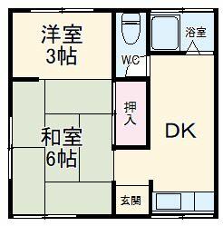 神奈川県横須賀市池田町５丁目(賃貸アパート2K・1階・29.81㎡)の写真 その2