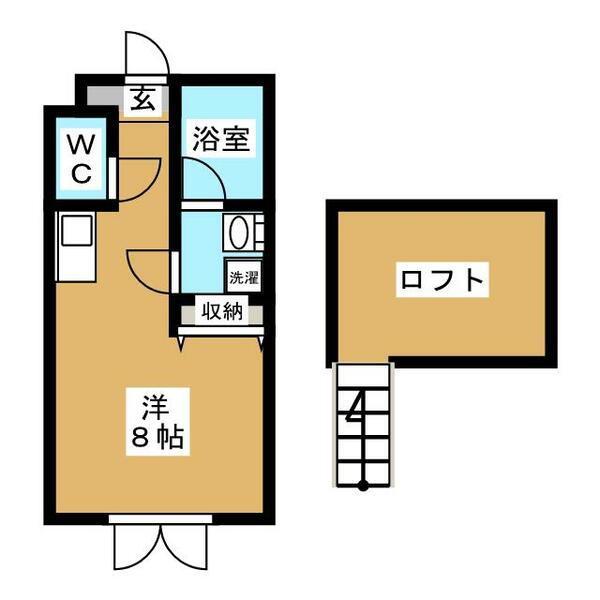 シェルガーデンＭＡＫＯ｜神奈川県茅ヶ崎市富士見町(賃貸アパート1R・2階・21.00㎡)の写真 その2