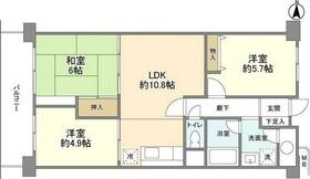 東京都江東区東陽２丁目（賃貸マンション3LDK・2階・61.72㎡） その2