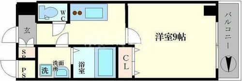 ヒルズ夕陽丘の間取り