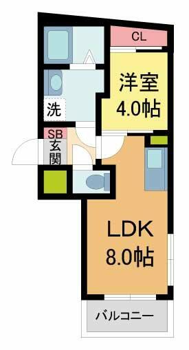 ＭＯＶＥ甲子園ＥＡＳＴ｜兵庫県西宮市里中町１丁目(賃貸アパート1LDK・3階・29.20㎡)の写真 その2