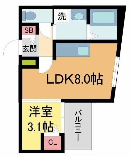 ＭＯＶＥ甲子園ＥＡＳＴ｜兵庫県西宮市里中町１丁目(賃貸アパート1LDK・1階・28.47㎡)の写真 その2