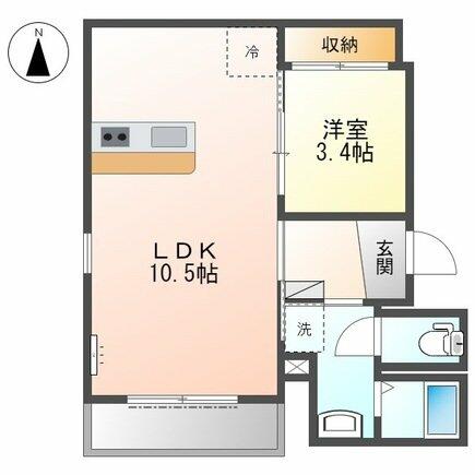 （仮称）松原市高見の里新築マンション｜大阪府松原市高見の里３丁目(賃貸マンション1LDK・3階・35.67㎡)の写真 その2