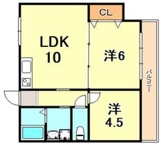 アルベアーレ大町 205 ｜ 兵庫県神戸市垂水区大町４丁目（賃貸マンション2LDK・2階・45.00㎡） その2