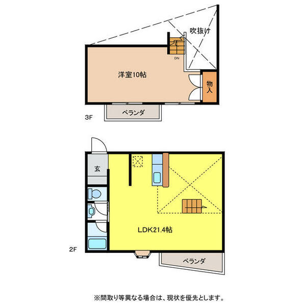 フレグランスダイワⅠ 203｜岐阜県岐阜市五反田町(賃貸テラスハウス1LDK・--・59.00㎡)の写真 その2