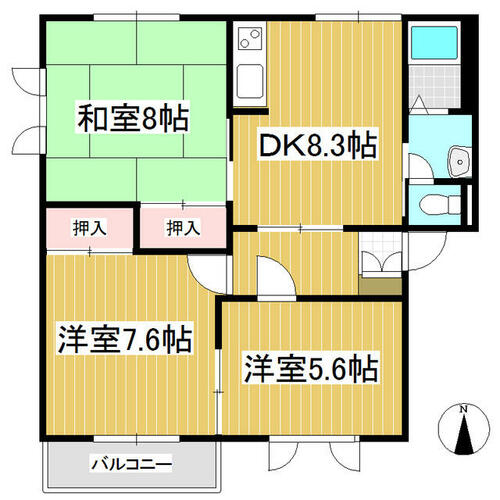 同じ建物の物件間取り写真 - ID:220003075353