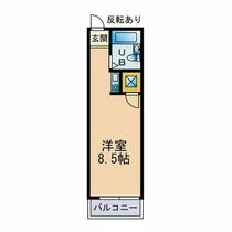 エステート２１　Ａ 206 ｜ 群馬県高崎市上並榎町（賃貸アパート1R・2階・18.00㎡） その2