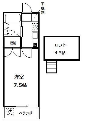 ヒルトップ内村 203｜神奈川県横浜市保土ケ谷区宮田町３丁目(賃貸アパート1R・2階・19.87㎡)の写真 その2