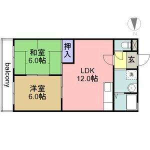 パストラル知多 303｜愛知県名古屋市港区知多１丁目(賃貸マンション2LDK・3階・50.30㎡)の写真 その2