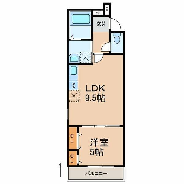 フジパレス吹屋町ＥＡＳＴ｜和歌山県和歌山市吹屋町５丁目(賃貸アパート1LDK・1階・35.50㎡)の写真 その2