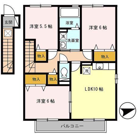 同じ建物の物件間取り写真 - ID:228048595902