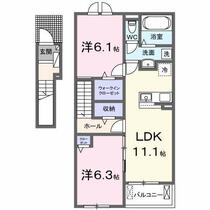 遊翠館　楓 203 ｜ 宮城県栗原市築館字留場久伝（賃貸アパート2LDK・2階・58.60㎡） その13