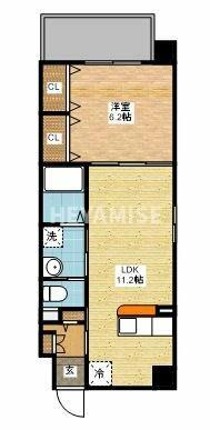 長崎県長崎市中町(賃貸マンション1LDK・7階・41.16㎡)の写真 その2