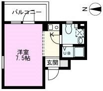 カーサ大戸 101 ｜ 埼玉県さいたま市中央区大戸５丁目（賃貸マンション1R・1階・21.09㎡） その2