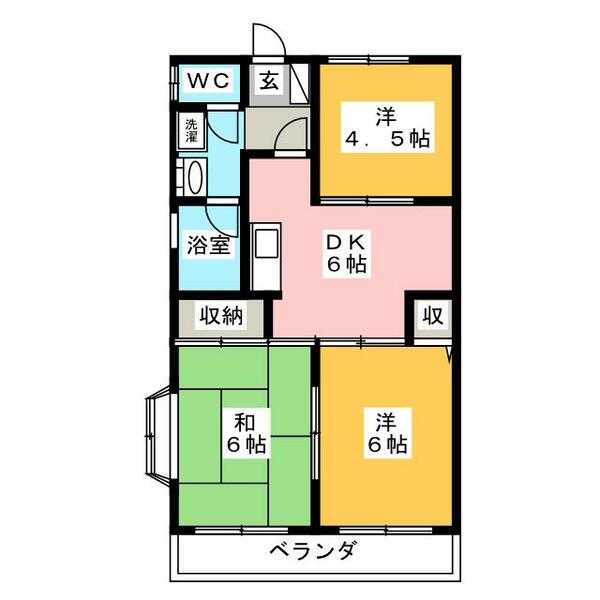 東京都大田区矢口２丁目(賃貸マンション1SLDK・2階・51.61㎡)の写真 その2