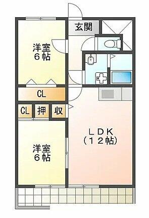 サニーパーク高師 102｜愛知県豊橋市高師町字西沢(賃貸アパート2LDK・1階・55.62㎡)の写真 その2