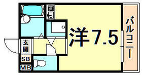 兵庫県西宮市今津曙町（賃貸マンション1R・3階・19.25㎡） その2