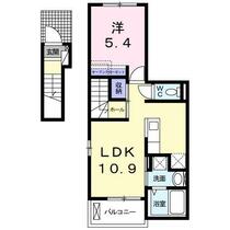 ポルタコスタＩＩ　Ｂ  ｜ 福岡県北九州市門司区西海岸２丁目（賃貸アパート1LDK・2階・41.24㎡） その2