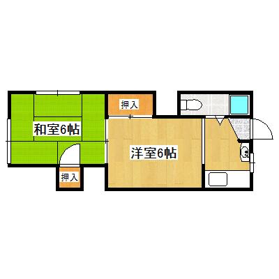 兵庫県神戸市垂水区千代が丘１丁目(賃貸アパート2DK・2階・29.80㎡)の写真 その2