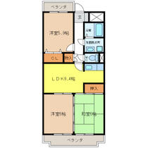 岐阜県各務原市鵜沼東町６丁目（賃貸マンション3LDK・1階・65.26㎡） その2