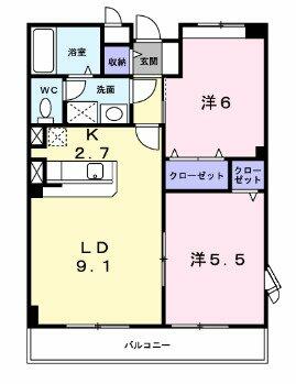ＮＫＴこうべ｜兵庫県神戸市西区和井取(賃貸アパート2LDK・2階・51.26㎡)の写真 その2