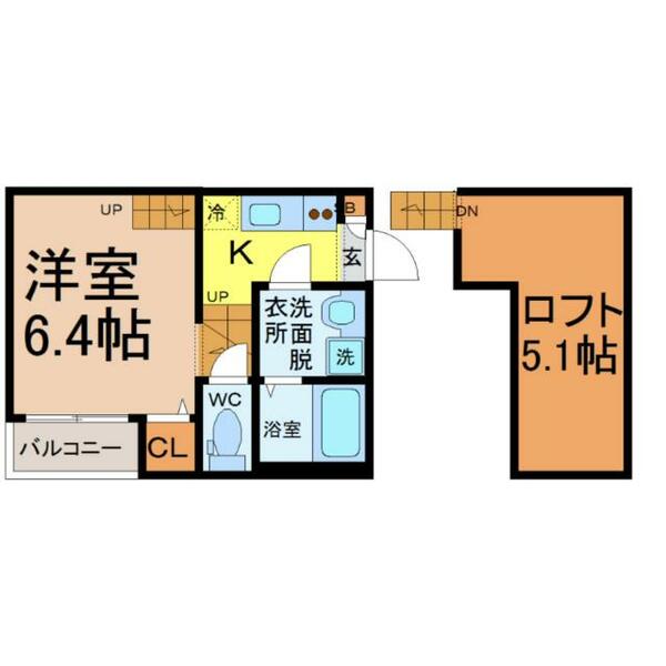 エスポワール｜愛知県名古屋市昭和区福江１丁目(賃貸アパート1K・1階・20.76㎡)の写真 その2