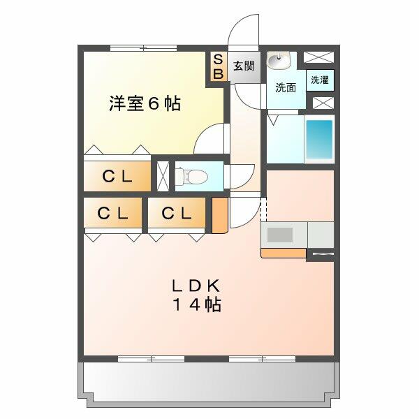 エスペランサ・アイ 305｜三重県鈴鹿市東玉垣町(賃貸マンション1LDK・3階・49.40㎡)の写真 その2