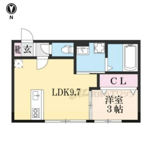 滋賀県蒲生郡日野町大字上野田(賃貸アパート1LDK・1階・33.12㎡)の写真 その2