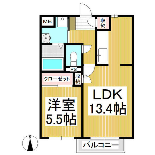 サープラスＳ・Ｋ｜長野県東御市和(賃貸アパート1LDK・1階・46.14㎡)の写真 その2