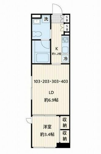 同じ建物の物件間取り写真 - ID:213097440654