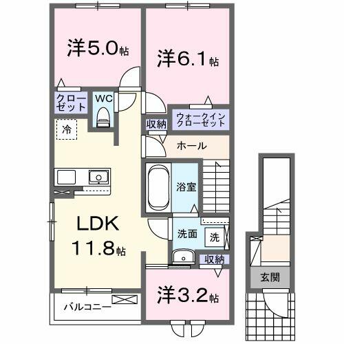 同じ建物の物件間取り写真 - ID:211056542663
