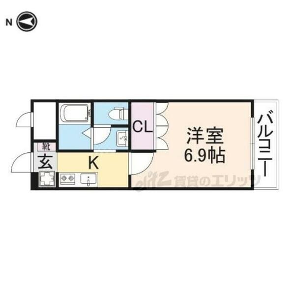 奈良県桜井市大字西之宮(賃貸アパート1K・2階・24.79㎡)の写真 その2