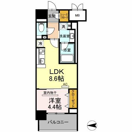 同じ建物の物件間取り写真 - ID:243006680469