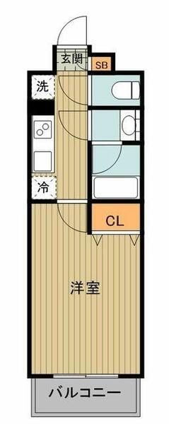 東京都板橋区坂下１丁目(賃貸マンション1K・5階・25.41㎡)の写真 その2