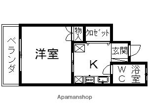 センターハウス 101｜熊本県玉名市中(賃貸アパート1K・1階・23.00㎡)の写真 その2