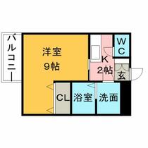 ヴィラージュⅡ 102 ｜ 福岡県久留米市西町（賃貸マンション1K・1階・28.78㎡） その2