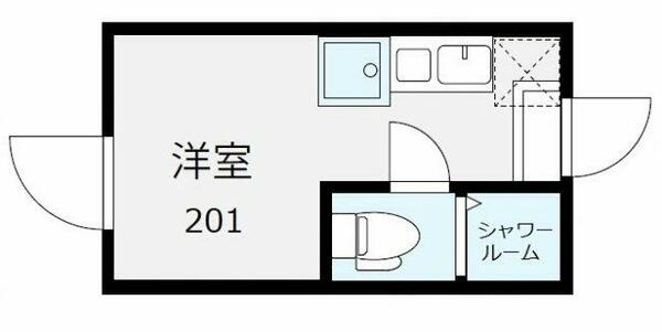 グランドボックス大泉学園｜東京都練馬区南大泉４丁目(賃貸アパート1R・2階・9.50㎡)の写真 その2