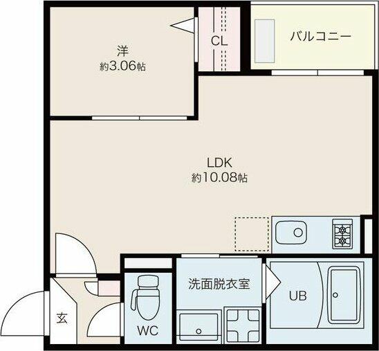 Ｊａｃｋ　ｈｉｎｏｄｅⅠ｜愛知県安城市日の出町(賃貸アパート1LDK・2階・30.70㎡)の写真 その2