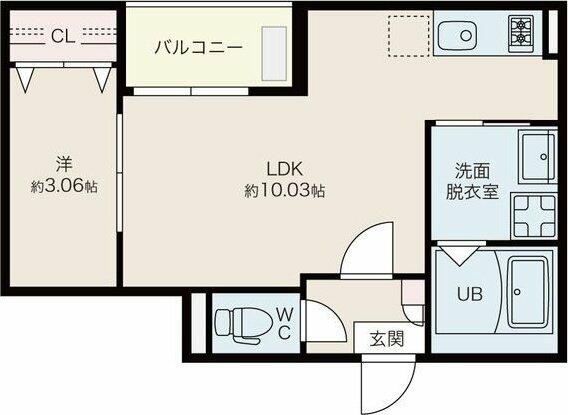 Ｊａｃｋ　ｈｉｎｏｄｅⅠ｜愛知県安城市日の出町(賃貸アパート1LDK・2階・31.77㎡)の写真 その2