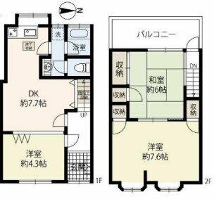 天美南２丁目戸建｜大阪府松原市天美南２丁目(賃貸一戸建3DK・--・56.88㎡)の写真 その2