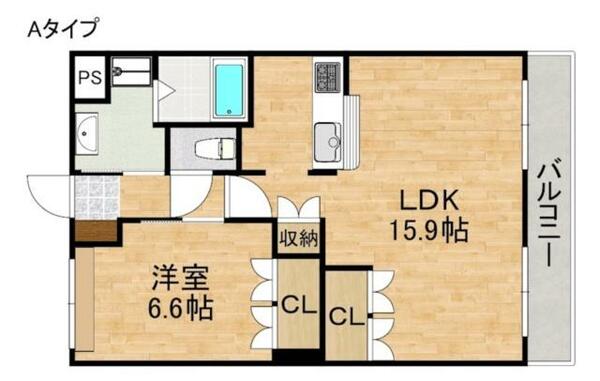 コンフォール花水木｜大阪府岸和田市尾生町５丁目(賃貸アパート1LDK・1階・51.66㎡)の写真 その2