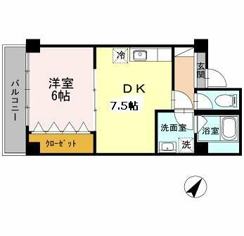 サンコービル 202｜東京都板橋区赤塚２丁目(賃貸マンション1DK・2階・37.10㎡)の写真 その2