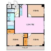 三重県鈴鹿市矢橋１丁目（賃貸マンション3LDK・2階・72.90㎡） その2